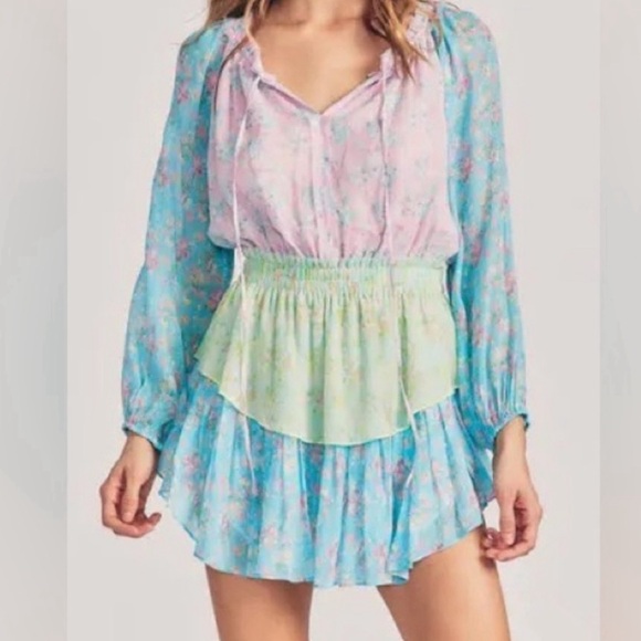 “LoveShackFancy” ” Fuji Sunrise Popover Dress - Picture 7 of 7